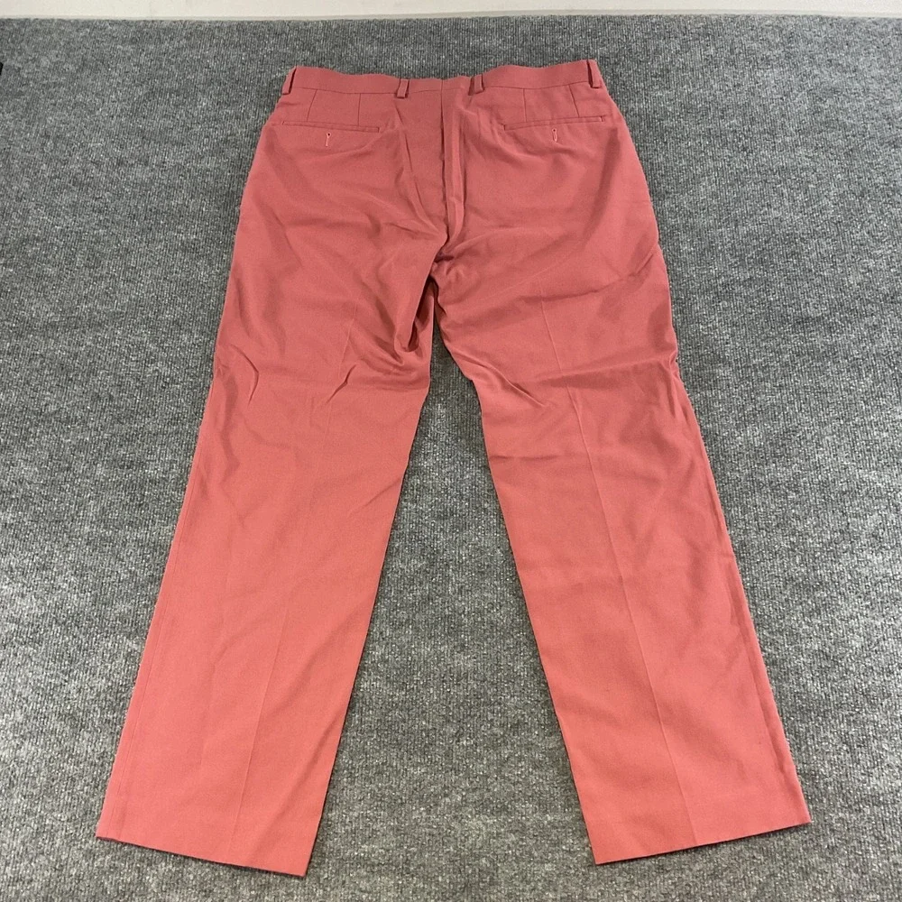 Lauren Ralph Lauren 34x30 Dress Pants Mens Salmon Pink Flat Front Classic Fit Bu